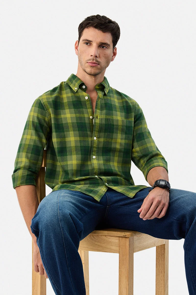 SNITCH Regular Fit Checks Shirt